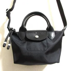 美品 LONGCHAMP ロンシャン ル プリアージュ エナジー XS ショルダーバッグ ブラック レディース 古着 中古 USED