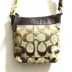 良品 COACH コーチ シグネチャー ショルダーバッグ 10402M ブラウン レディース 古着 中古 USED
