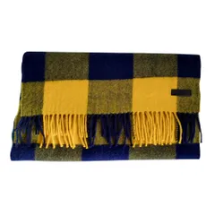 新品同様 MACKINTOSH PHILOSOPHY マッキントッシュフィロソフィー カシミヤ100％ チェック柄 フリンジマフラー マルチカラー レディース 古着 中古 USED