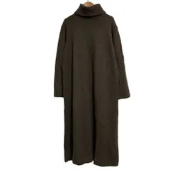 美品 URBAN RESEARCH ROSSO アーバンリサーチ ロッソ ハミルトンラムウール ニットワンピース サイズF ブラウン レディース 古着 中古 USED