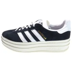adidas (アディダス) GAZELLE BOLD ガゼル ボールド ローカットスニーカー レディース ブラック/ホワイト US5.5/225cm HQ6912