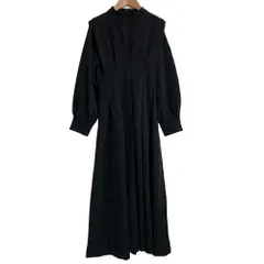 美品 eimy istoire エイミーイストワール ロングワンピース サイズM ブラック レディース 古着 中古 USED