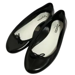美品 Repetto レペット ラバーフラットシューズ パンプス サイズ37 23.5cm相当 ブラック レディース 古着 中古 USED