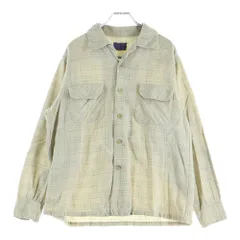 PENDLETON (ペンドルトン) 50S WOOL CHECK L/S SHIRT ウール チェック 長袖 シャツ ベージュ/イエローのサムネイル