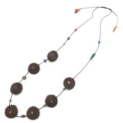 美品 Hirotaka ヒロタカ K10 パール チェーンピアス 片耳用 イエロー