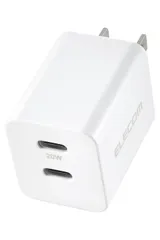 【数量限定】Android 14 15 16 等対応】 【iPhone ×2ポート USB-C 2ポート ホワイト PD対応 USB 20W EC-AC3520WH 充電器 Type-C エレコム