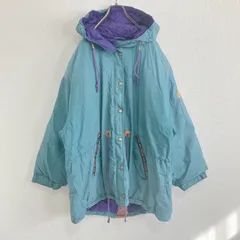 【インポート】90s ABCTIC SUN ダウンジャケット　ヴィンテージ　パーカー　青緑系　L