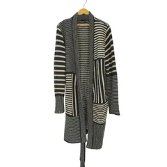 ニールバレット NEIL BARRETT イタリア製 ストライプ柄ニットカーディガン メンズ  XXS