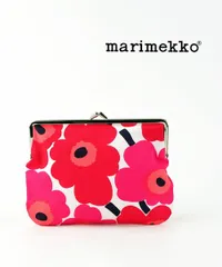 【30%OFF】マリメッコ marimekko ポーチ 小物入れ メイクポーチ 化粧ポーチ 薄型 がま口 北欧 ウニッコ 花柄 かわいい・5263331539-0062301[M便 3/5](レディース)