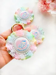 レースが可愛い♡レインボーカラーのマタニティマークロゼット