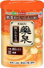 バスロマン 薬泉 肌いたわり浴 600g 入浴剤 透明 薬用入浴剤 バスソルト 親子 粉末 温浴効果で血行促進 医薬部外品