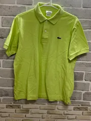 【D1-47】◇   LACOSTE   4サイズ　ポロシャツ　黄緑色