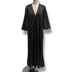 新品 タグ付 未使用 VICTORIA BECKHAM ヴィクトリアベッカム VVB サテンクレープミディワンピース ドレス ワンピース 花柄 フラワー 総柄 ブラック 黒 サイズUK6 レディース 夏 ゴーゴー古着セントラルパーク名古屋店 No.久1463