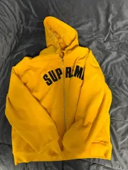 Supreme Arcs Thermal Lined Zip-Up Hooded Sweatshirt Bright GOLD - 25FW