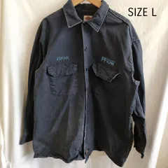 Dickies　ディッキーズ　ネイビー　紺色　長袖シャツ　デニム　Lサイズ