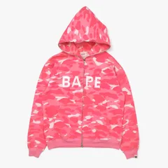 A Bathing Ape パーカー 2XL ピンク A BATHING APE】ABC CAMO SHARK FULL ZIP HOODIE ピンク 2XL (A