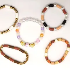 ビーズブレスレット　５本セット