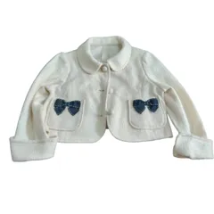 Z1711 KUMIKYOKU 組曲　入学式　卒業式　ジャケット　ツイード　セレモニー　子供服　キッズ　110