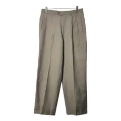 90年代 MANI マーニ 2タック スラックスパンツ ブラウン(メンズ W34)中古 古着 X1117