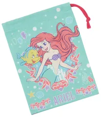 スケーター (skater) お弁当 コップ袋 21×15㎝マチ付き ディズニー アリエル 22 女の子 日本製 KB62-A [アリエル] [21×15cm]