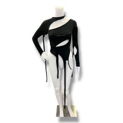 OTTOLINGER 25AW CUT-OUT LONG SLEEVE KNIT TOP カットアウトロングスリーブニットトップス 長袖カットソー オットリンガー 107-106607-01 ブラック XS 1086A1