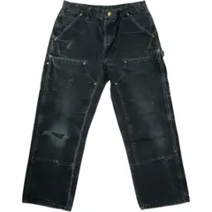 Size【W33】 VINTAGE ヴィンテージ Carhartt カーハート Double Knee Painter Pants Faded Black ダブルニーペインターパンツ 黒 【中古品-良い】 20834188