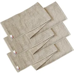 【特価セール】認定 マフラータオル 3枚セット with 今治タオル スポーツタオル 20×100cm 綿100％ ブルーム 日本製 (グレージュ)