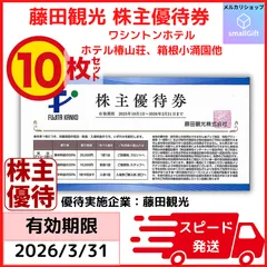 ワシントンホテル他 藤田観光 株主優待券 10枚セット / 26年3月