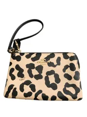 ■美品■COACH コーチ ポーチ リストレット レザー レディース