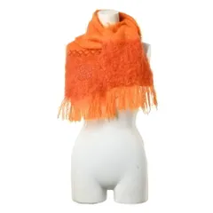 LOEWE スペイン製 アナグラム モヘア混 マフラー