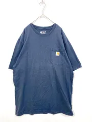 Carhartt カーハート K-87 半袖 ポケット Tシャツ sizeM/紺 ■■メンズ