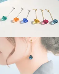 【金具変更•長さ調整無料】ロングピアス・イヤリング