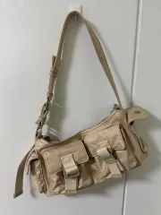 ザラ ポケット ショルダーバッグ ベージュ