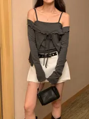 26ss) コーディーセット 春新商品 ノースリーブカーディガンセット リー リボン ボレロ