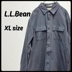 L.L.Bean TRADITIONAL FIT トップス ネルシャツ XLサイズ グレー 古着 メンズ ヴィンテージ