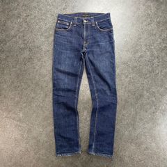 イタリア製 ヌーディージーンズ ブラックデニムパンツ THIN FINN W33 