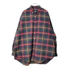 RALPH LAUREN ラルフローレン BIG SHIRT ボタンダウンシャツ チェック マルチカラー(メンズ XL)中古 古着 X1124