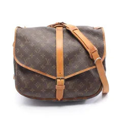 ルイ・ヴィトン LOUIS VUITTON ショルダーバッグ ソミュール35 M42254 PVCコーティングキャンバス レザー ソミュール35 レディース Used B
