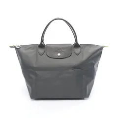 ロンシャン Longchamp ハンドバッグ ル プリアージュ グリーン M L1623919 グラファイト キャンバス レザー ルプリアージュ グリーン M トップハンドルバッグ レディース