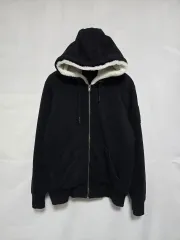 MOOSE KNUCKLES ムースナックルズ ブラック キルティング ファー フード ジップアップ ジャケット メンズ 105 0112