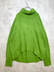 KBF ケービーエフ アーバンリサーチ KB97-22J110 定価7150円 アウトリンキングハイネック ニット セーター sizeOne/黄緑 ◆■レディース