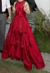 レッドドレス 2部ドレス セルフ撮影ドレス