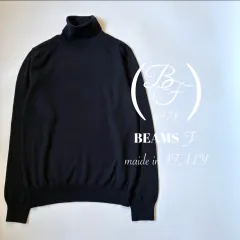 BEAMS F / ウール　21ゲージ　タートルネックニット　イタリア製のサムネイル
