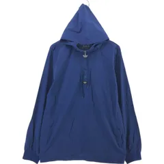 古着 アディダス adidas フード付き ハーフジップ ナイロンプルオーバー メンズL相当/eaa532087