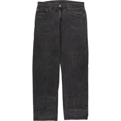 古着 00年代 リーバイス Levi's 505 REGULAR FIT ブラックデニム テーパードデニムパンツ メンズw33相当/eaa419913