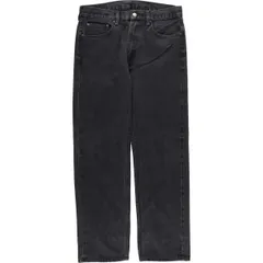 古着 リーバイス Levi's 505 ブラックデニム テーパードデニムパンツ メンズw33相当/eaa419728