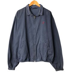 80s USA製 三角タグ ラルフローレン スイングトップ ネイビー フェード