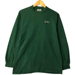 古着 90年代 ナイキ NIKE モックネック ロングTシャツ ロンT USA製 メンズM相当 ヴィンテージ/eaa596476