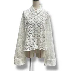 新品 タグ付 未使用 MATURED マチュアード ケミカルレースシャツ ショート丈 オーバーシルエット シャツ トップス 羽織り ケミカルレース レース ホワイト 白 サイズF レディース 春 ゴーゴー古着久喜倉庫店 No.1466