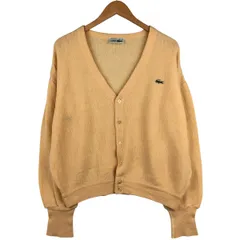 古着 80年代 ラコステ LACOSTE CHEMISE フレンチラコステ ウールニットカーディガン フランス製 3 メンズS相当 ヴィンテージ/eaa604478